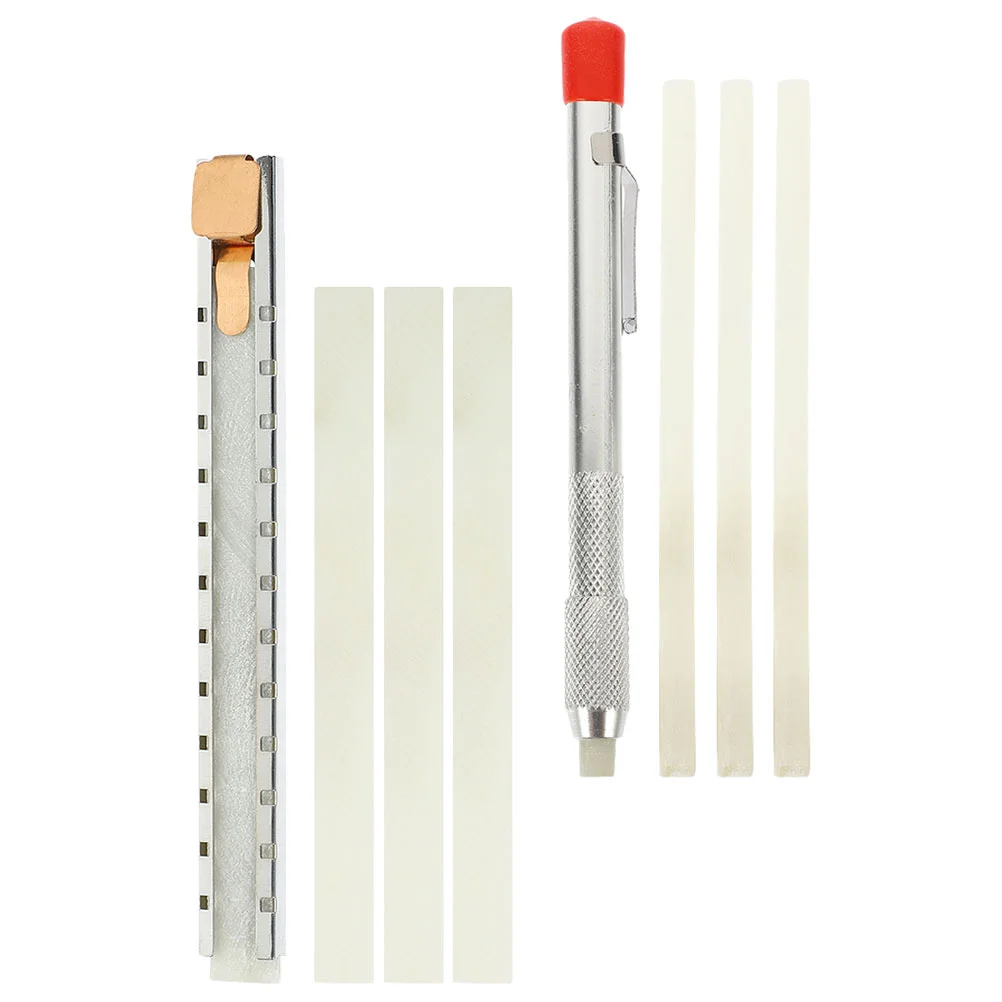 Slate Pencils Stone Scribing Tool Soap Stones Holder White Stainless Steel Welding Chalk Welder