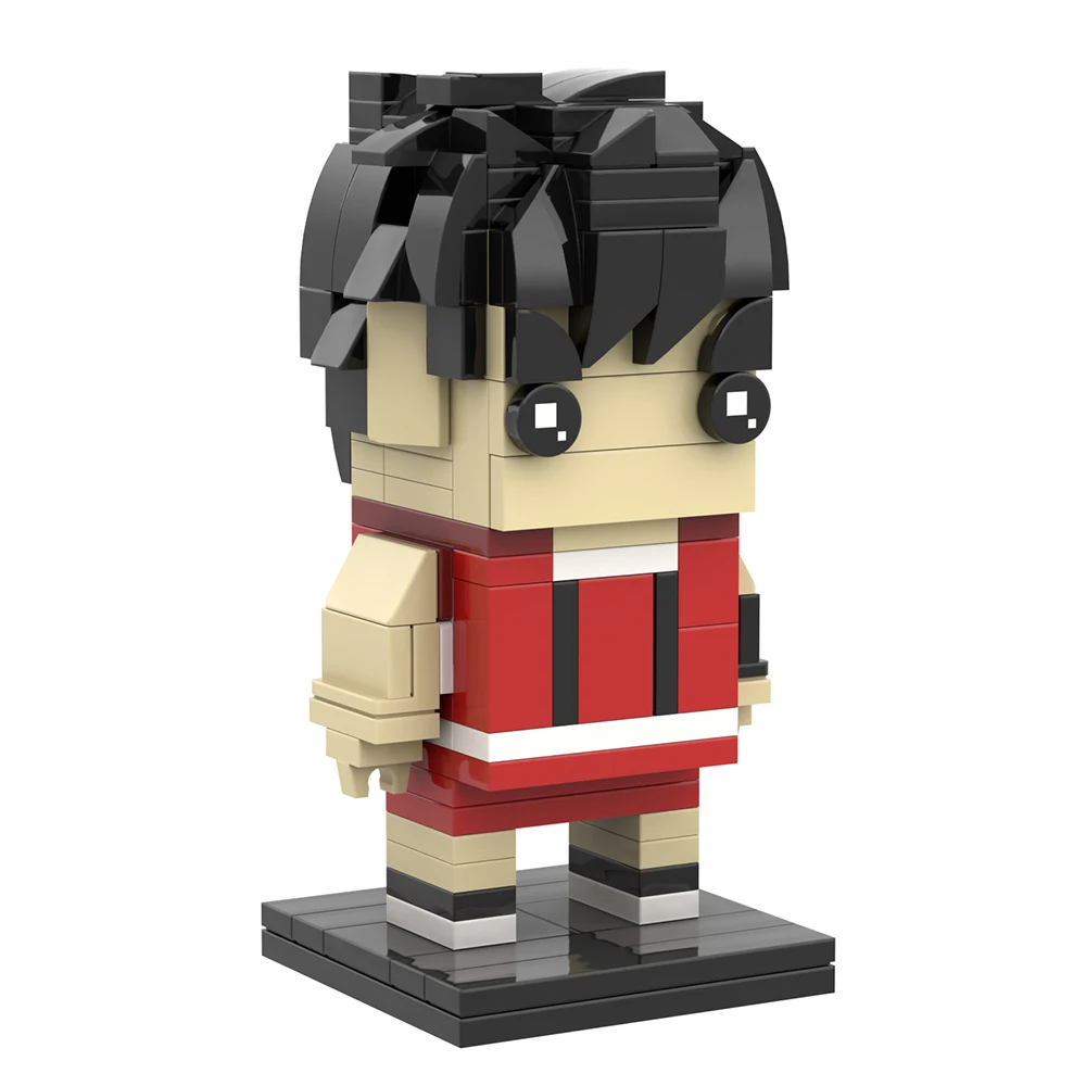 MOC Slum Dunk Bricks Anime Figure Shohoku Basketball Team Compatible Building Blocks Toys For Children Adult Friends