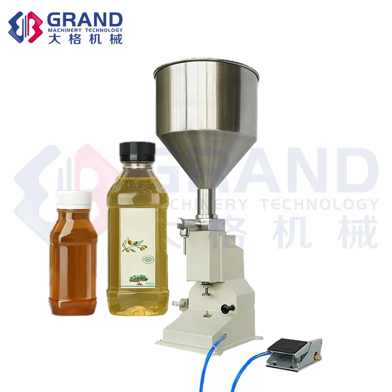 

200BPH Plastic Semi Automatic Pneumatic Liquid Filling Machine Cream Shampoo Cosmetic Oil Filling Machine