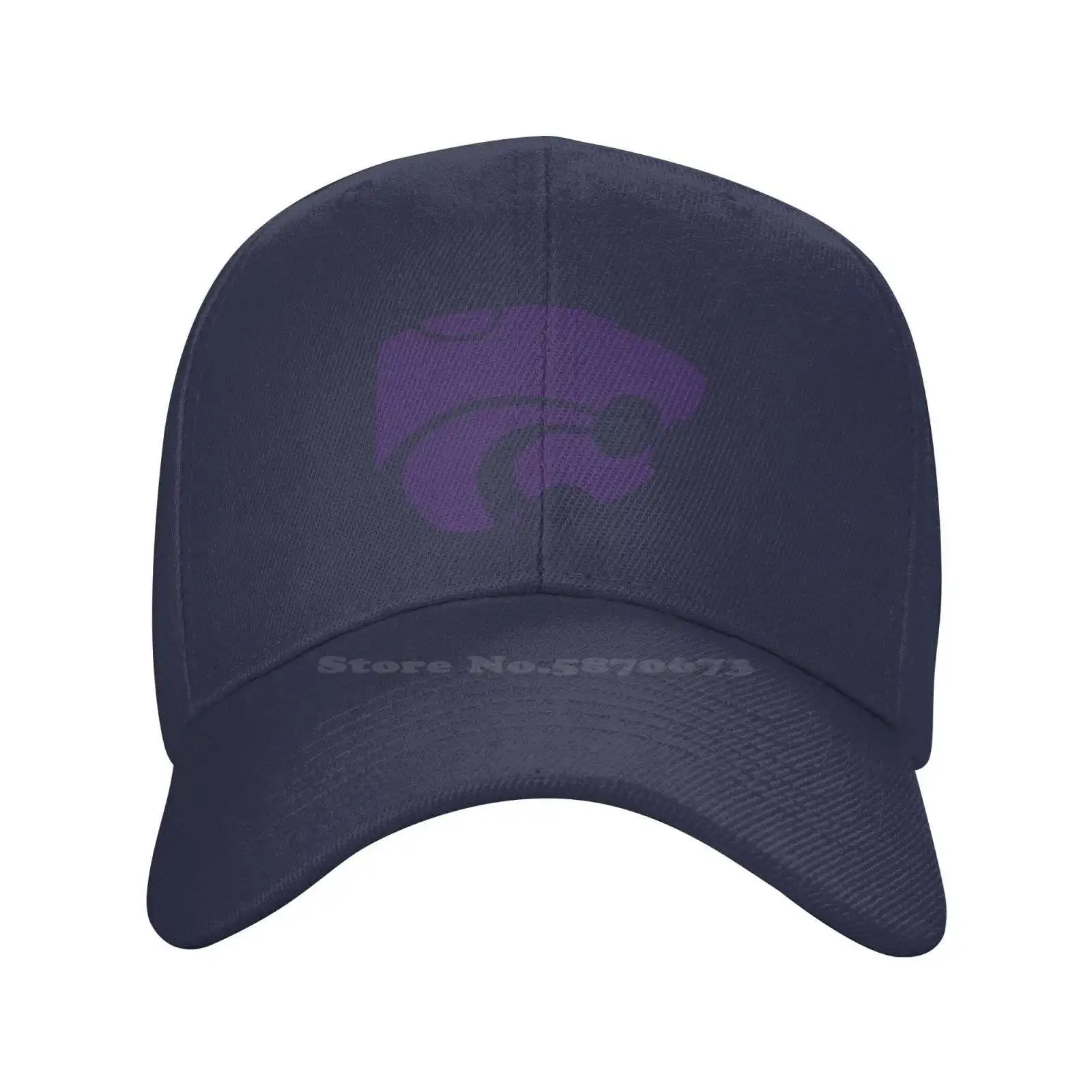 

Kansas State Wildcats Logo Print Graphic Casual Denim cap Knitted hat Baseball cap