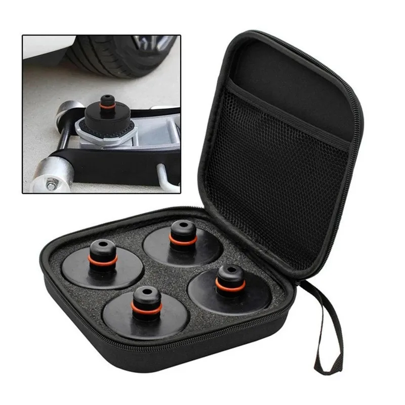 Electric Car Jack Rubber Floor Lifting Jack Pad Axle Stand Adapter Wear-resistant Support Chassis Car Tire Repair Tesla Model 3 S X Y