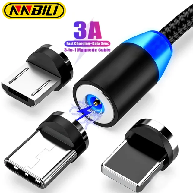 NNBILI 3 in 1 Fast Charging Cable 5V/2A