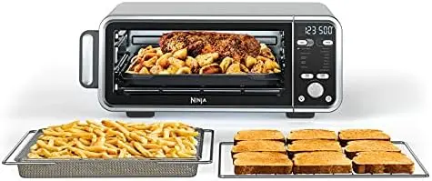 

Dual Heat Air Fry Countertop 13-in-1 Oven with Extended Height, XL Capacity, Flip Up & Away Capability for Storage Space, wi Dre