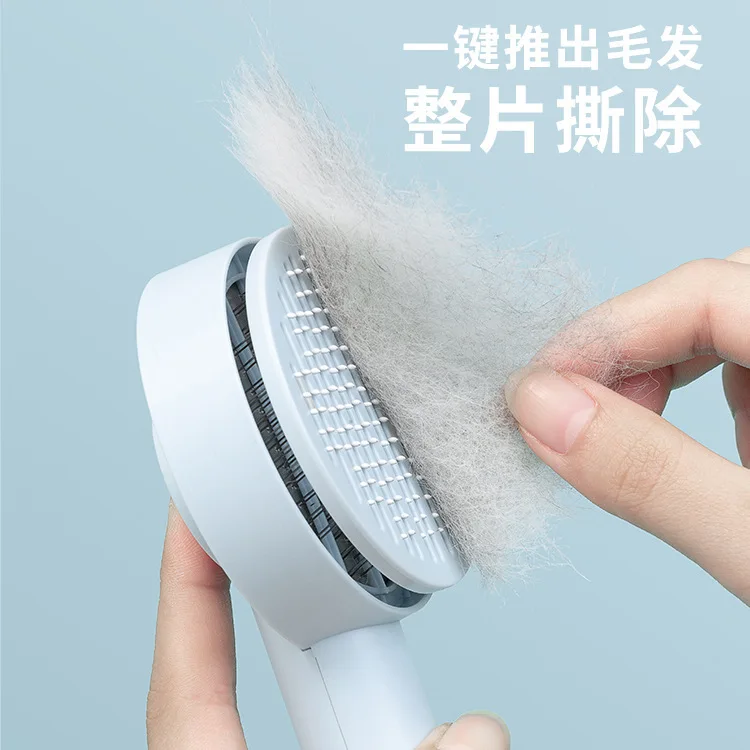 

Washable Pet Comb One-click De-floating Capillary Needle Massage Comb Cat Dog Cleaning Supplies Detangling Hair Brush