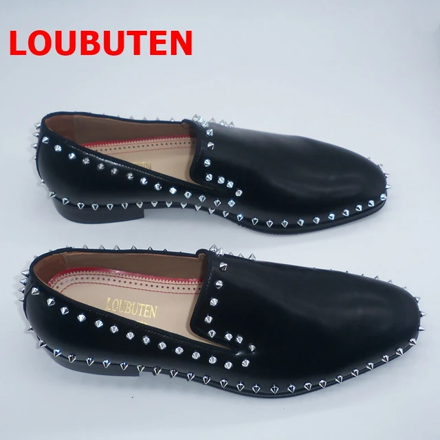 Christian Louboutin Mens Shoes Spikes  Christian Louboutin Shoes Mens  Loafers - Leather Casual Shoes - Aliexpress