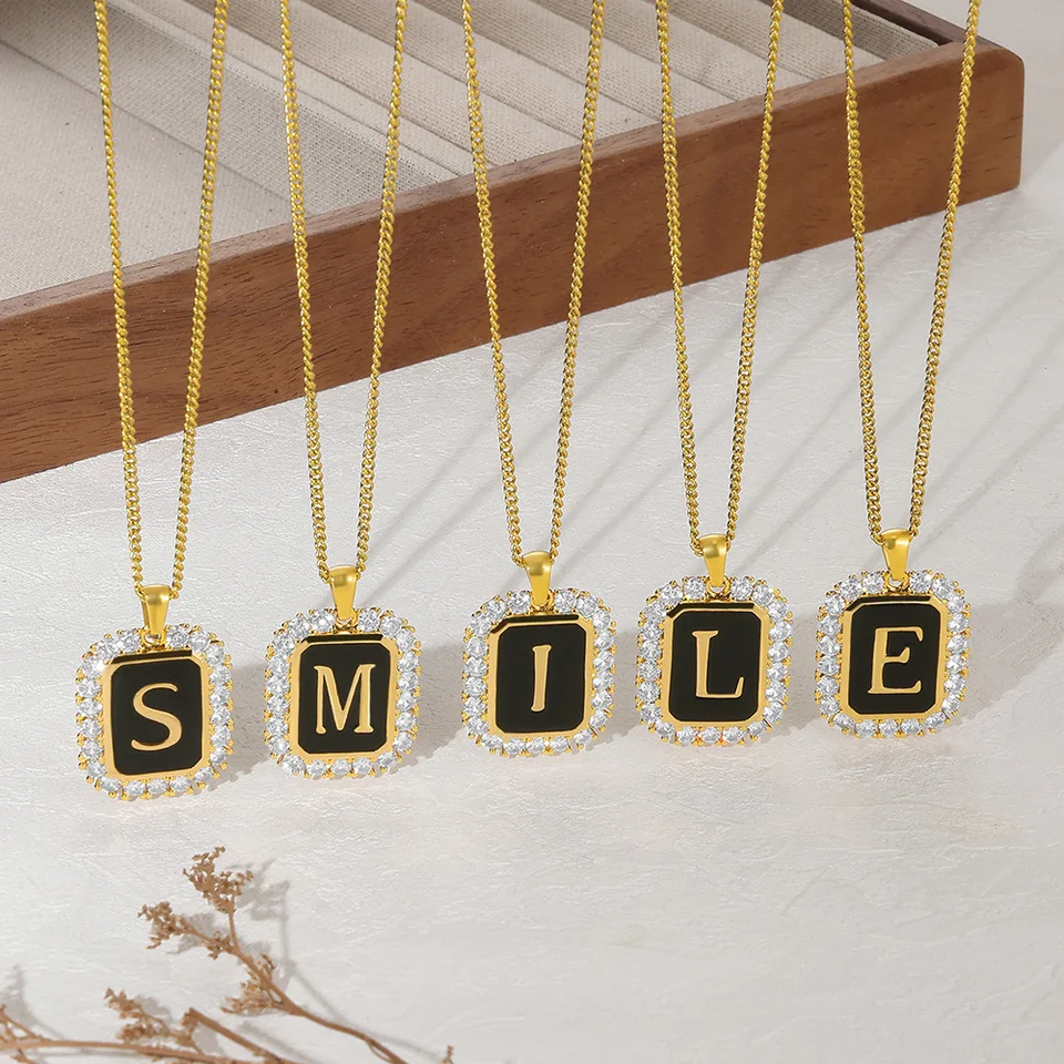 Cazador Minimalista Iniziale Lettera AZ Collana Per Donna - Foto 5