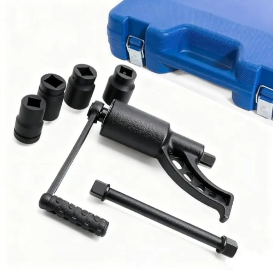 Torque Wrench 1" Drive Heavy Duty Torque Multiplier Wrench Set with 21-41mm Sockets Set 4800 NM 1:64 Labor Saving Lug Nuts Remo