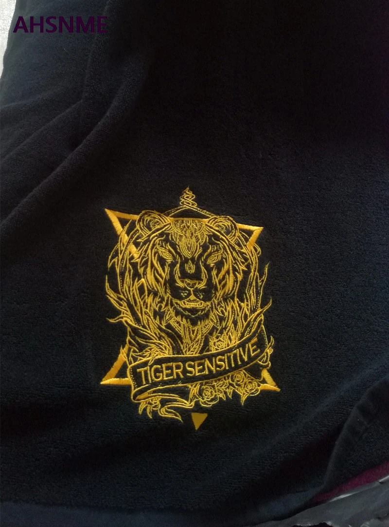 Professional Customized LOGO 100%Cotton Black bath towel Hand Towel Embroidery Name Personalized Towel Gift for Friends Family 6