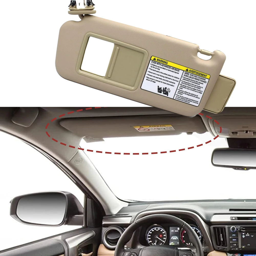 カーサンバイザー 74320-42420-B0 RAV4 2004 2005 サンバイザー左運転