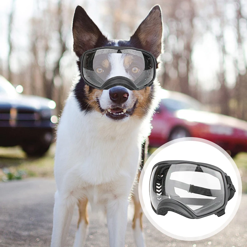 

Anti UV Dog Cycling Sunglasses Adjustable Elastic Strap Breathable Pet Goggles For Small Medium Dogs Skiing Ourdoor Pets Supplie