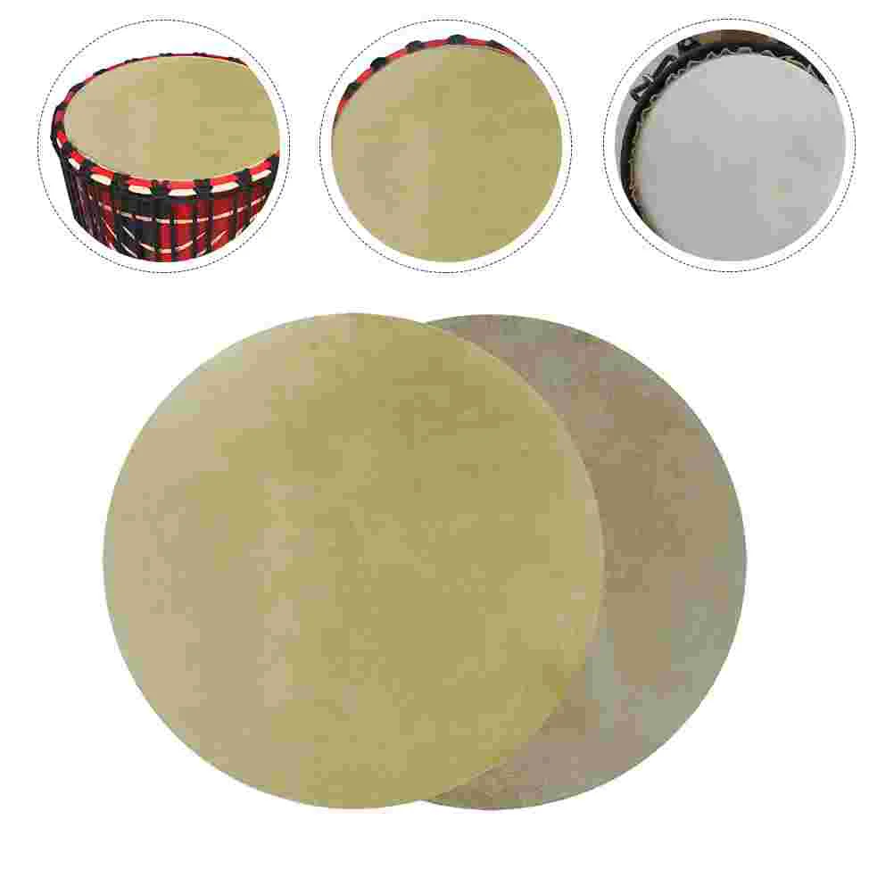 Pcs drum skin durable heads musical instrument parts bongo skins djembe covers replacement natural pure