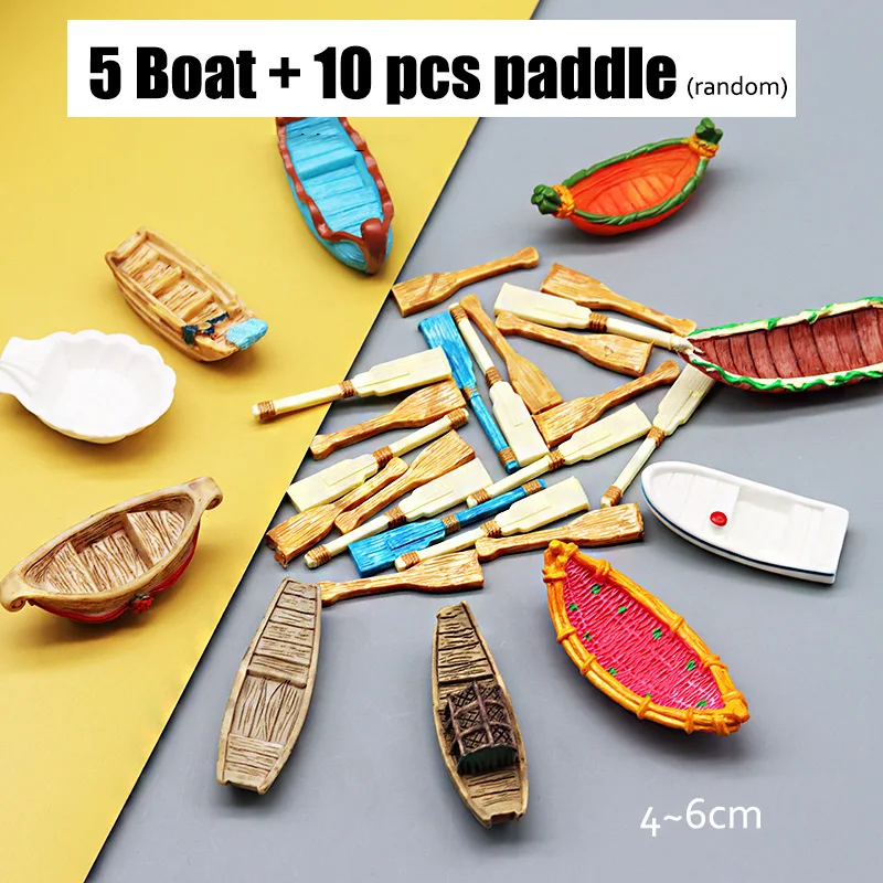 Summer Beach Landscape Ornaments with Boat, Starfish, Sun Umbrella, and Lifebuoy