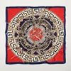 90X90CM New Print Warm Kerchief Luxury Brand Satin Finish Scarves Fashion The Four Seasons Hijab Popular Design Women Silk Scarf 5