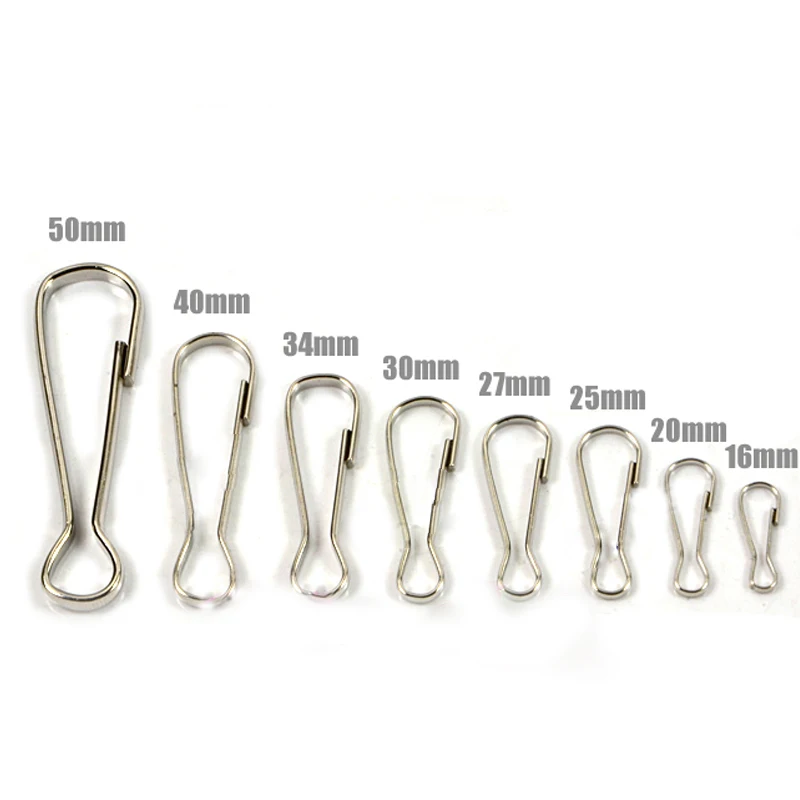 

50000Pcs Metal Snap Clips Hooks Loaded Clasp Keyring Buckle Hardware Accessories for Bag Chain Metal Small Carabiner