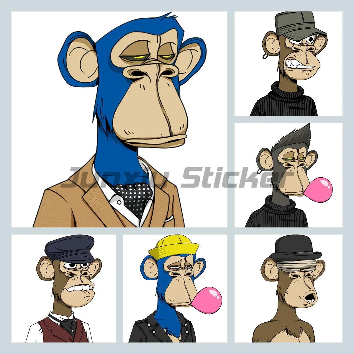 Annodato Ape Yacht Club Stesso Adesivo Adesivi Per Auto Moto Decalcomania Anime Carino Accessori Per Auto Decorazione