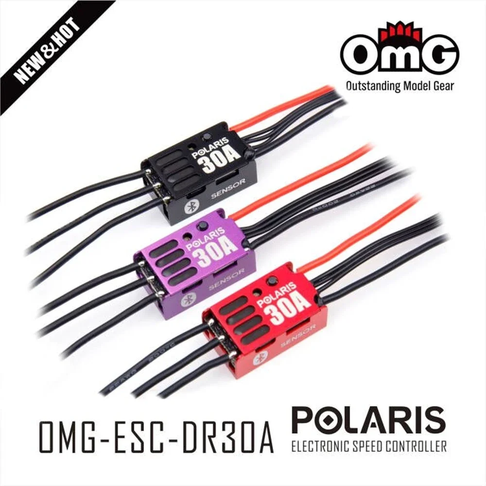 Omg Sensored Brushless Electronic Speed Controller Car Per Drifting Miniz 1/24/27/28 Racing Rc Cars Omg-Polaris Dr-30A
