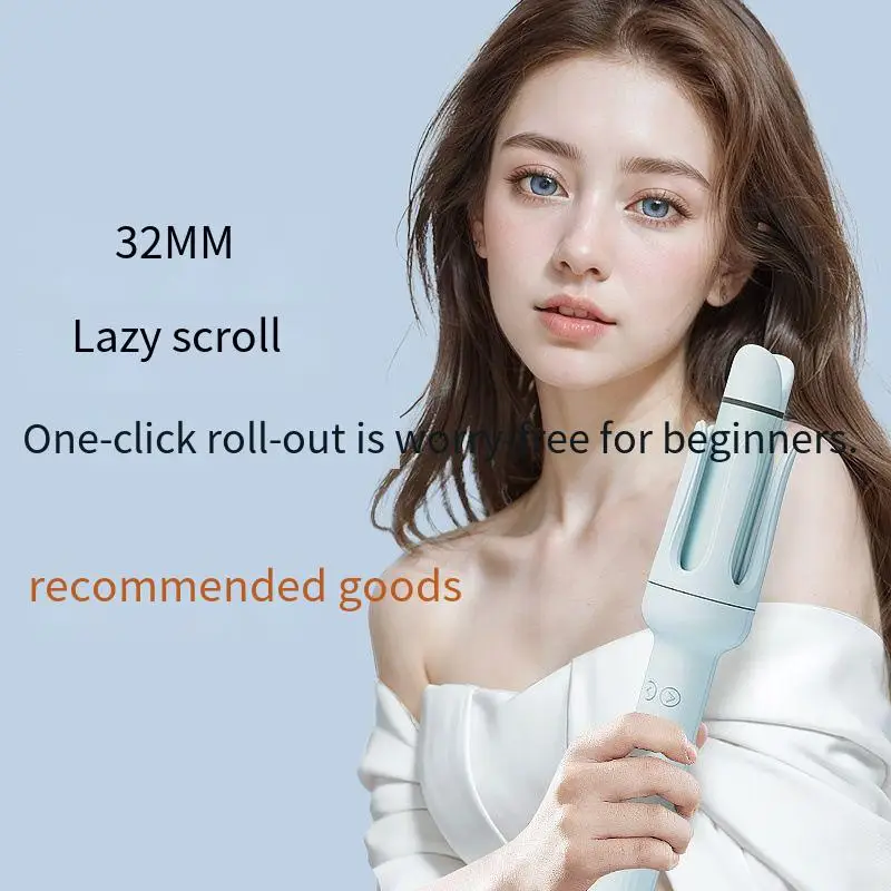 Rotary Hair Brush. Automatic Straight Dual-Purpose Curling Iron Lazy Artifact Fluffy Straight Hair Electric Curling Iron.