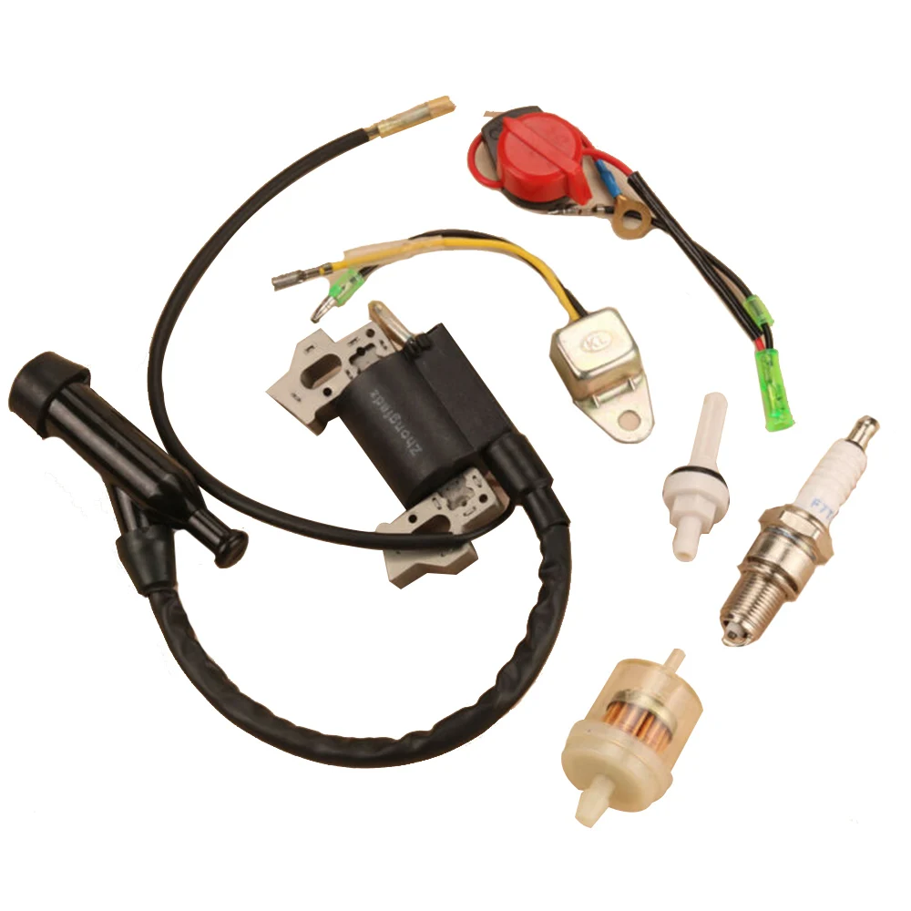 Lawn Mower Parts Ignition Coil Spark Plug Magneto Switch Fuel Filter For Honda GX200 GX120 GX110 GX140 GX160 5.5HP 6.5HP Parts lawn mower replacement blade,carburettor brush cutter parts,engine recoil assembly kit