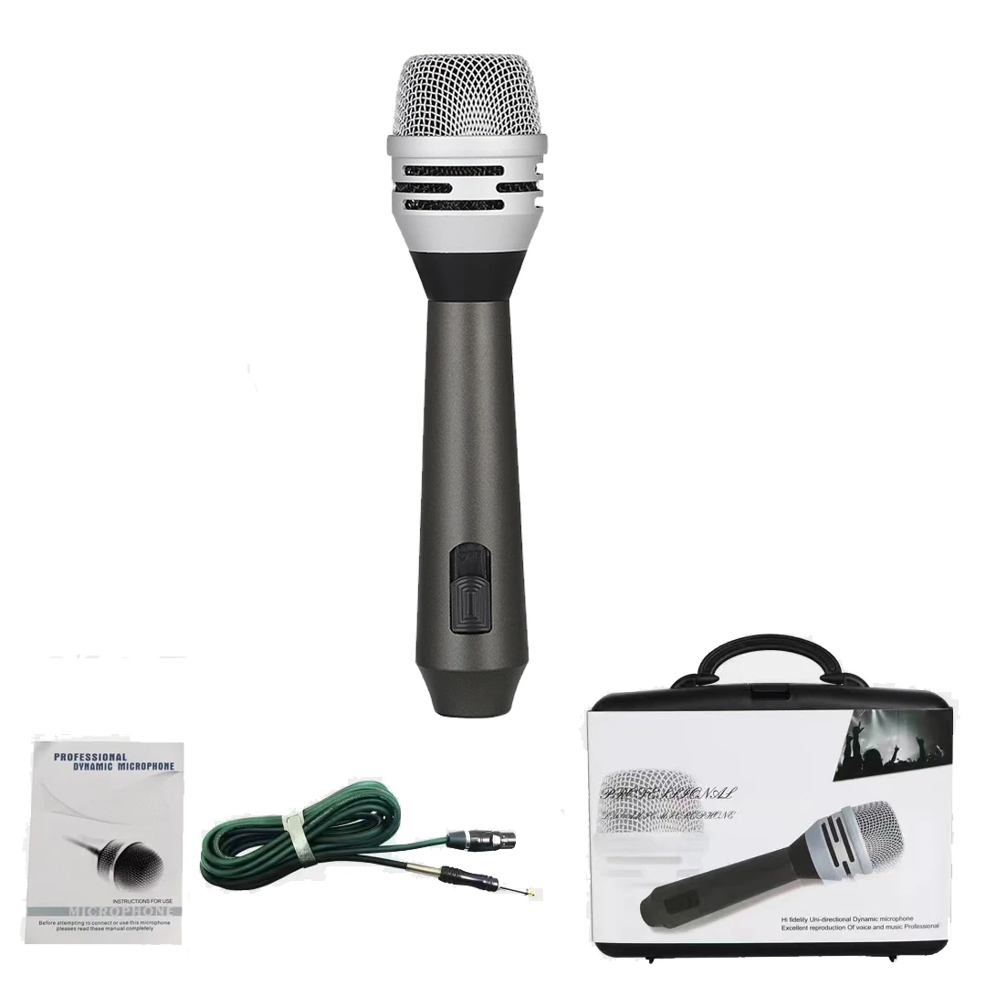 Microphone dynamique filaire professionnel, ata CWL e8, déterminer la performance sur scène, DJ karaoké, chanter, statique, haute qualité 1 Microphone dynamique filaire professionnel, ata CWL e8, déterminer la performance sur scène, DJ karaoké, chanter, statique, haute qualité 1