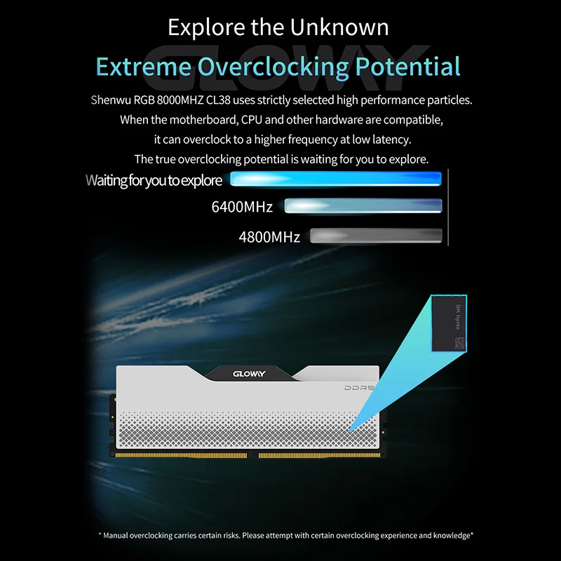 GLOWAY LONGWU DDR5 (16GB x1枚) 6000MHz Gloway-デスクトップメモリ,ddr5,容量32gb 16gb x 2, 6000mhz,6400mhz