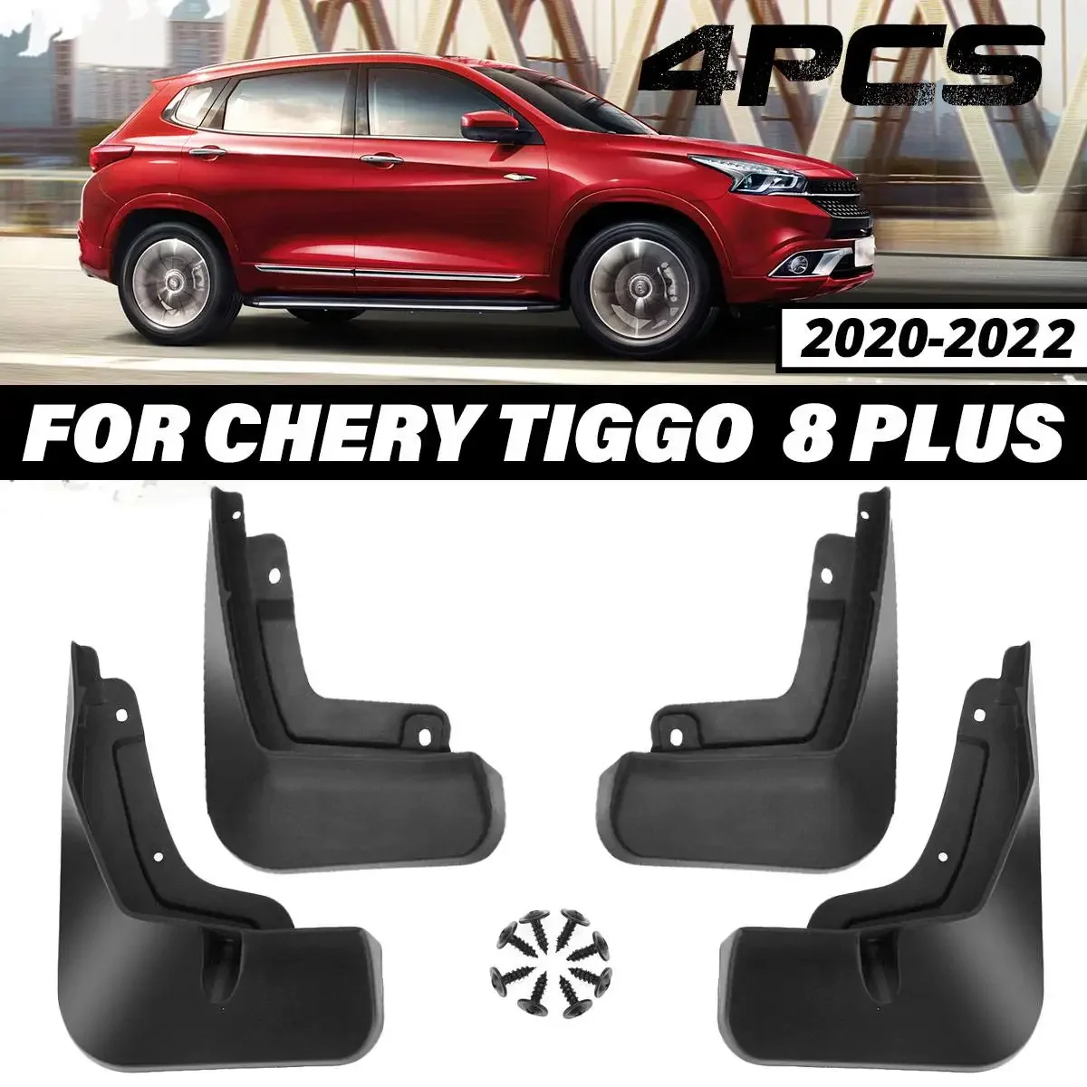 

Mud Flaps Mudguards For Chery Tiggo 8 Pro/Plus 2020 2021 2022 Front Rear Fender Guard Splash Mudflaps Body Kit Car Accessories