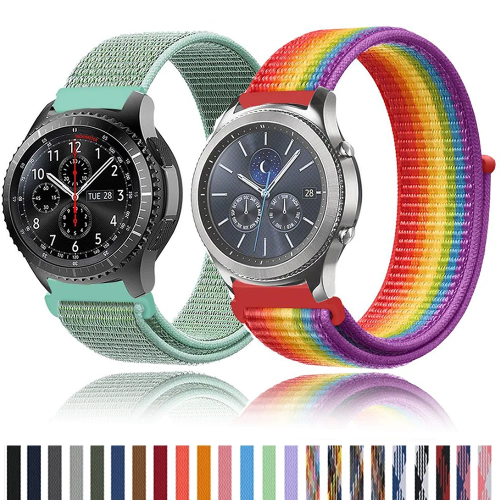 

Ремешок нейлоновый для Amazfit GTS/2/2e/GTS2 Mini/GTR 3 Pro 42 мм/47 мм/GTR2/2e/stratos 2/3, 22/20 мм