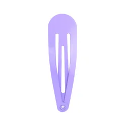 Set of 10 Colorful BB Hairclips - Stylish Snap Clips (5 Purple)