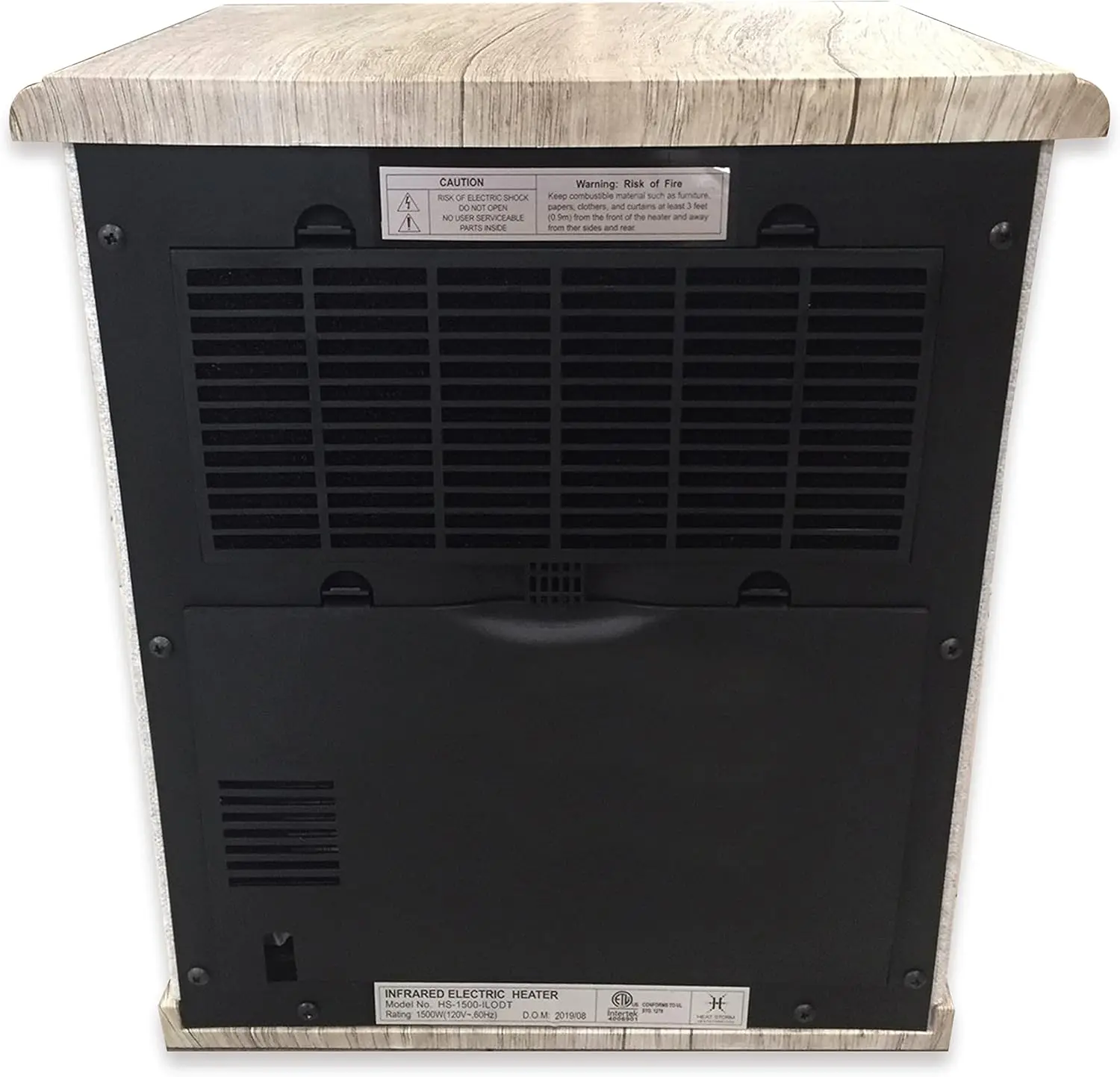 Portable Electric Space Heater, 1500-Watt Cabinet Infrared Quartz Element Heater With Digital Thermostat, Remote Control, washab