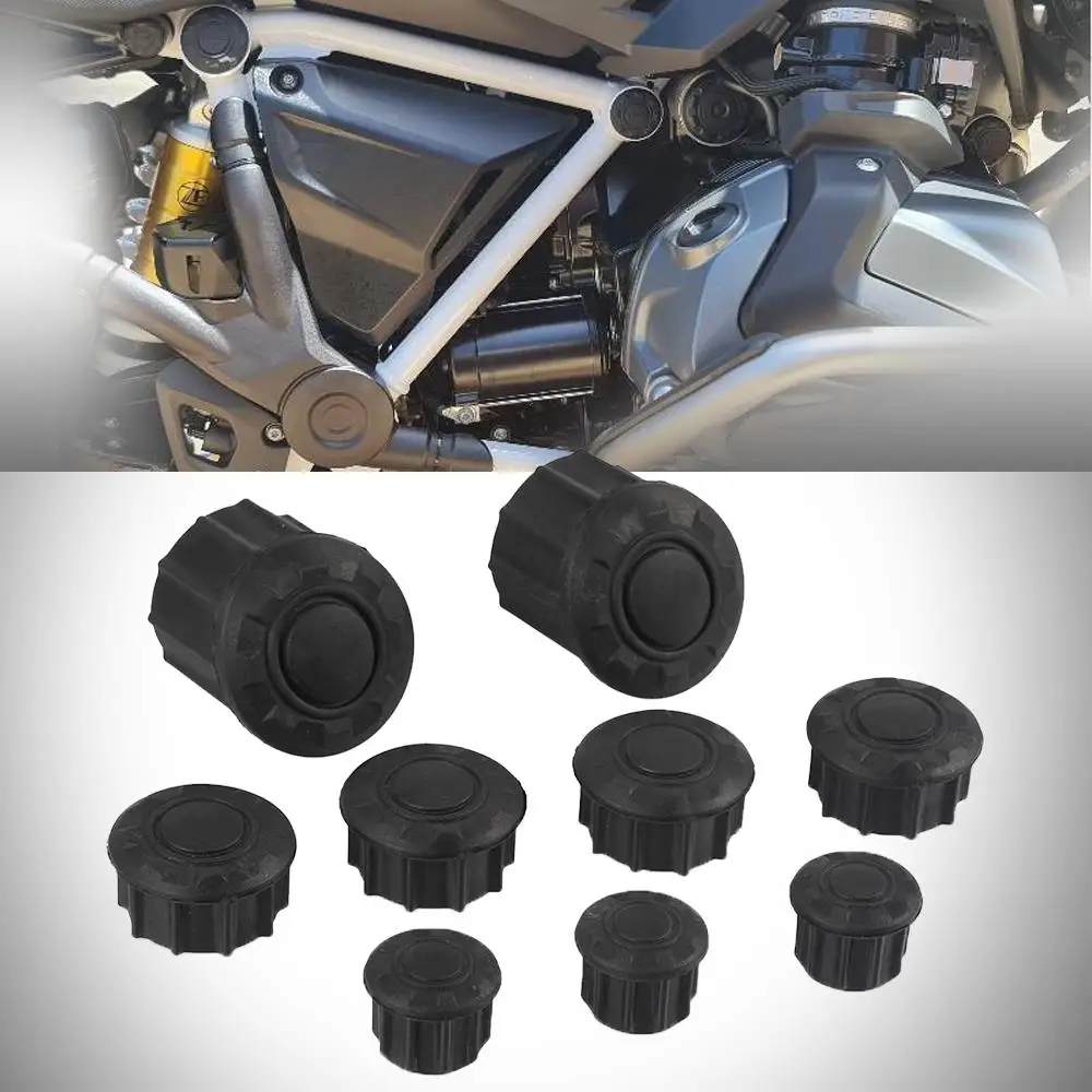 

R1250GS 9PCS Frame Hole Cover Caps Plug Decor For BMW R 1250GS R 1250 GS R1250GS LC Adventure ADV R1250GSA 2019 20 Frame Cap Set