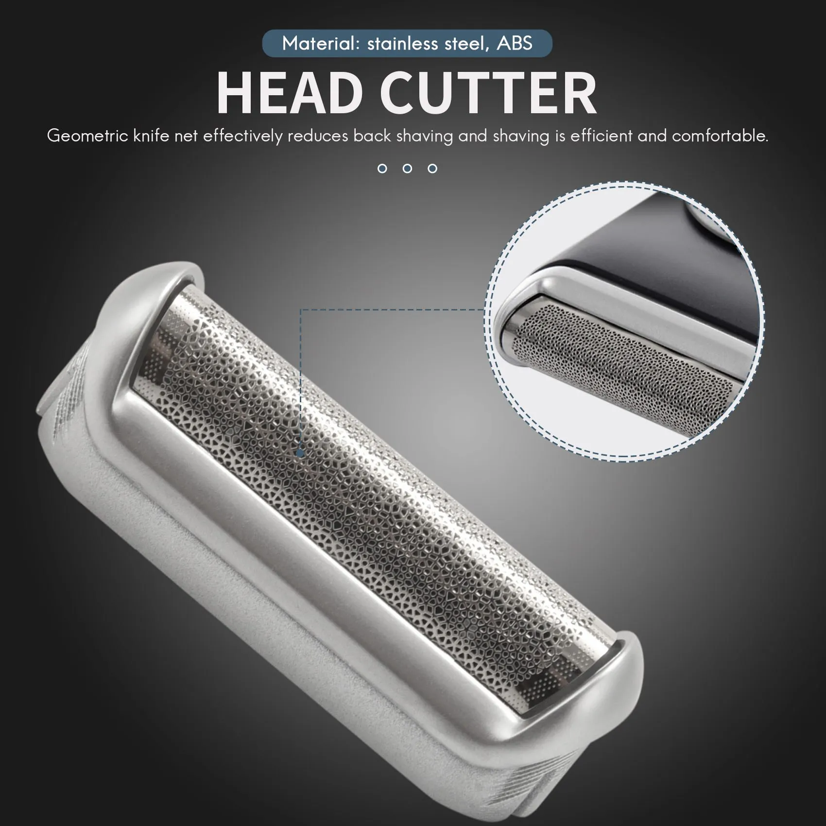 5S Shaver Foil Head Cutter For Braun 5S P40 P50 P60 P70 P80 P90 M30 M60 M60S Shaver Foil+Cutter 4