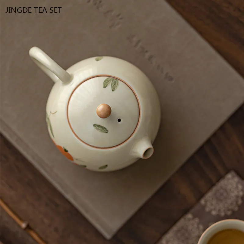 200ml Exquisite Ceramic Teapot Handmade Beauty Xishi Kettle Home Ceramic Tea Infuser Custom Chinese Tea Accessories