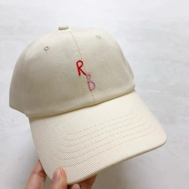 Unisex Soft Cotton Hand-Embroidered Letters Baseball Cap Men Women Spring Cotton Dad Hat with Adjustable Velcro Strap Best Sellers In Accessories