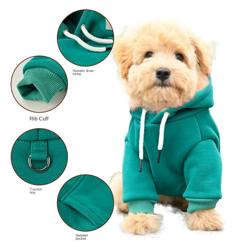 Warm Fleece Dog Hoodie 3