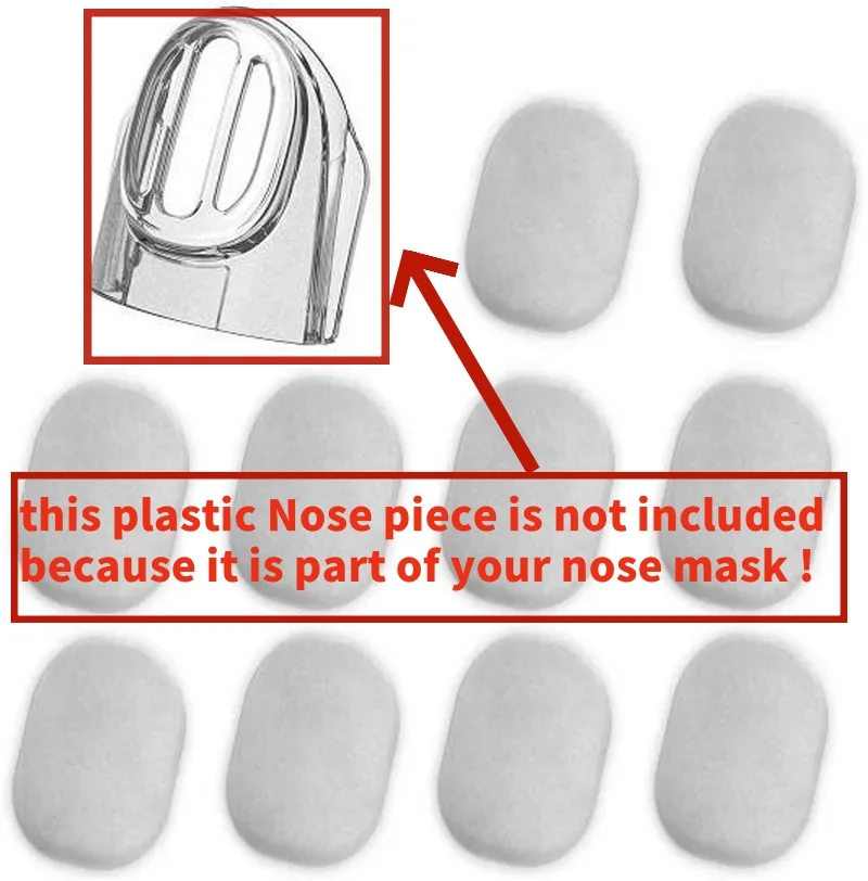 Filtre en maille de coton pour masque nasal Fisher & Paykel Eson, compatible CPAP/BiPAP, vue détaillée.