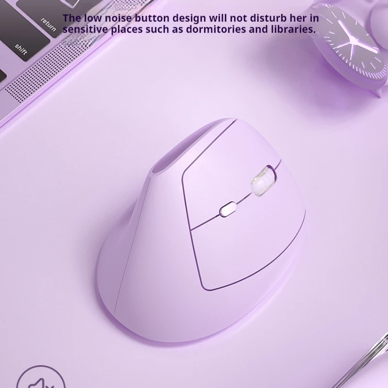 Bow Vertical Mouse Dual Mode Wireless Bluetooth Universal Ergonomic Anti Slip