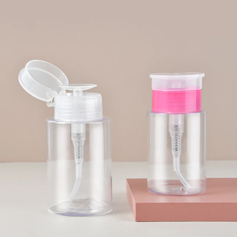100/200ML Transparent Soap Empty Pump Bottle Gel Shampoo Toner Dispenser Portable Liquid Storage Container Bathroom Accessories