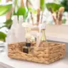 Square Napkin Holder Disposable Guest Towel Napkins Storage Holder Woven Water Hyacinth Napkin Dispenser Serving Tray for table 5