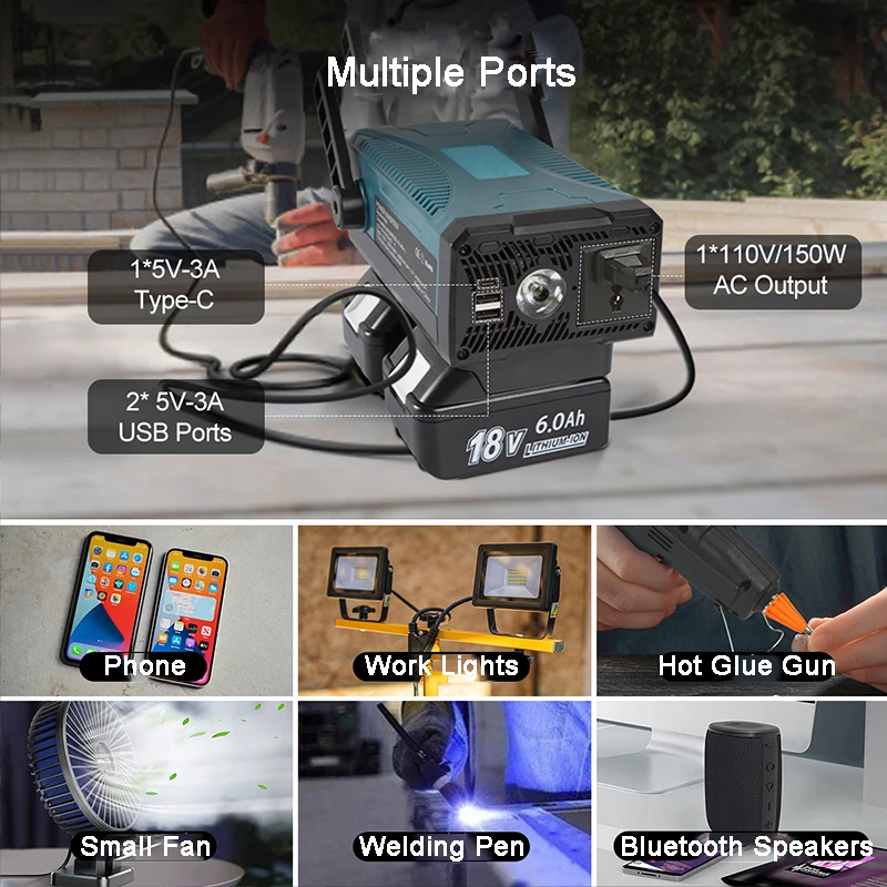 Solar Charger For Makita 18v Batteries Pro 18v Battery Clm18vrb