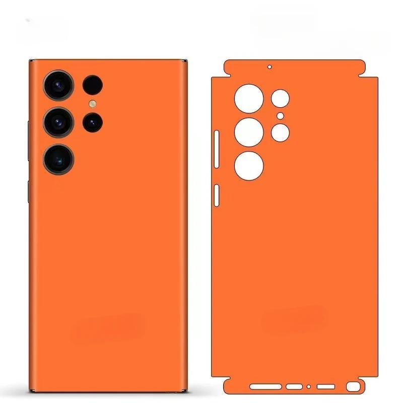 Plain Macaroon Color Decal Skin Per Samsung S24 S22 S23 Ultra Back Screen Protector Film Cover 3M Wrap Modifica Sticker