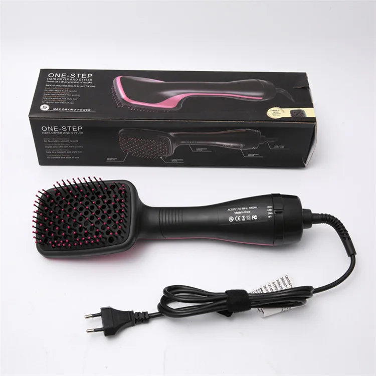 2-in-1 Dual-purpose Electric Brush, Home Hair Dryer Styling Comb, Used for Both Dry and Wet Hair and Head Massage Function
