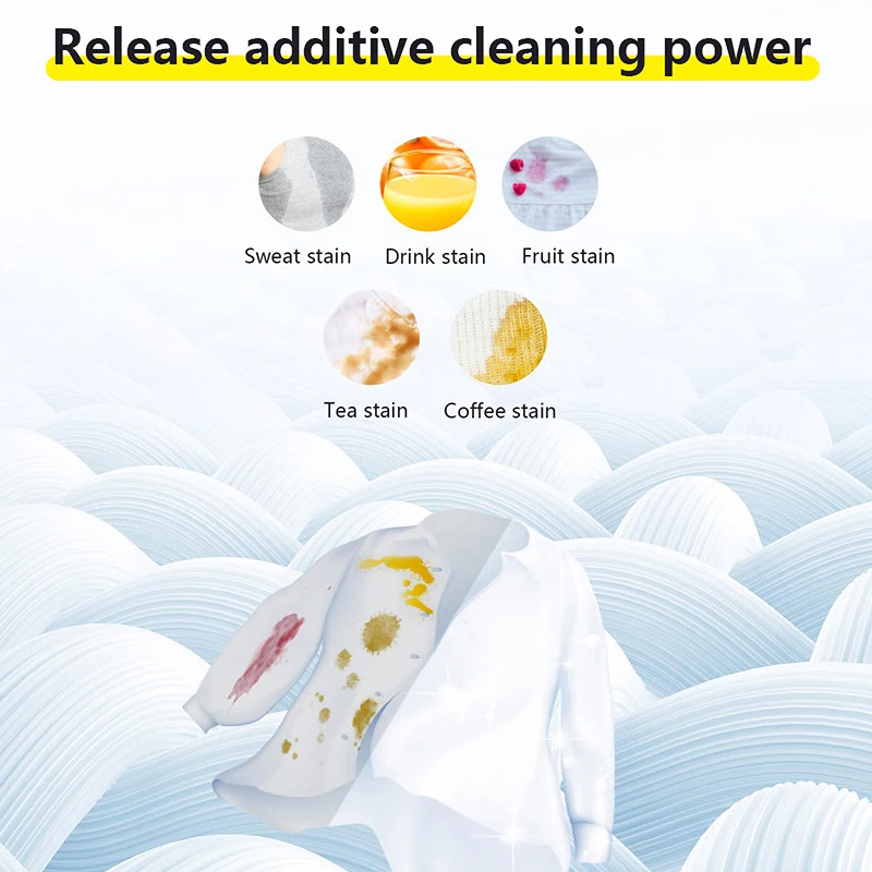 30pcs Laundry Tablets Concentrated Washing Powder Laundry Soap Washing Machine Clothing Strong Cleaning Sheets Detergent