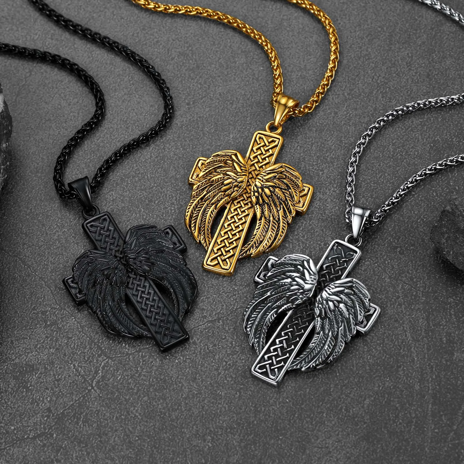 Christian Cross Prayer Necklace Jewelry