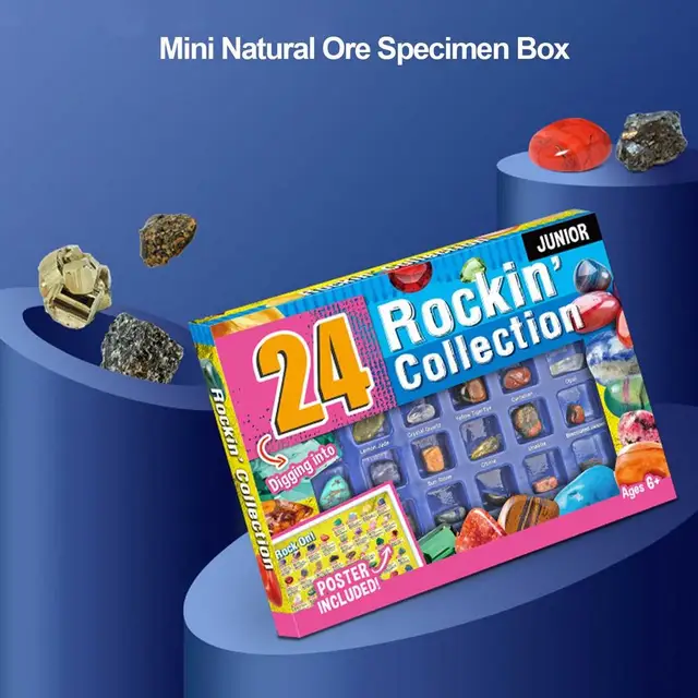 15pcs Rock and Mineral Collection Information éducative Kit de cristal de pierres  précieuses pour enfants, pour débutant - Achat / Vente pierre vendue seule  Mixte Enfant - Cdiscount