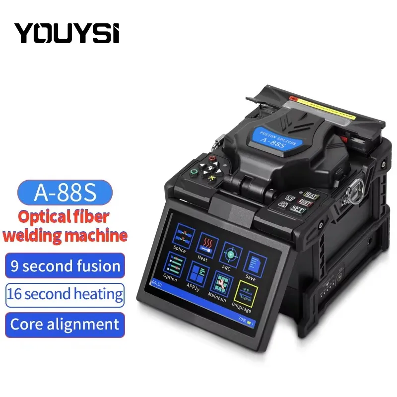 YOUYSI new A-88S Optic Fiber Fusion Splicer Splicing machin fiber optic tool set