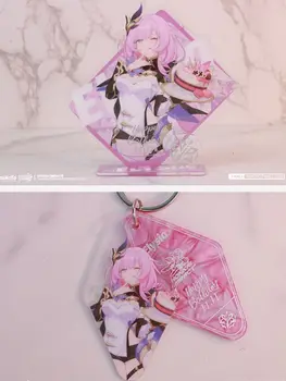 Honkai Impact 3 Elysia Rita акриловая модель на подставке фигурка брелок подвеска брошь заколка для косплея декоративный Брелок Подарочная коробка на ...