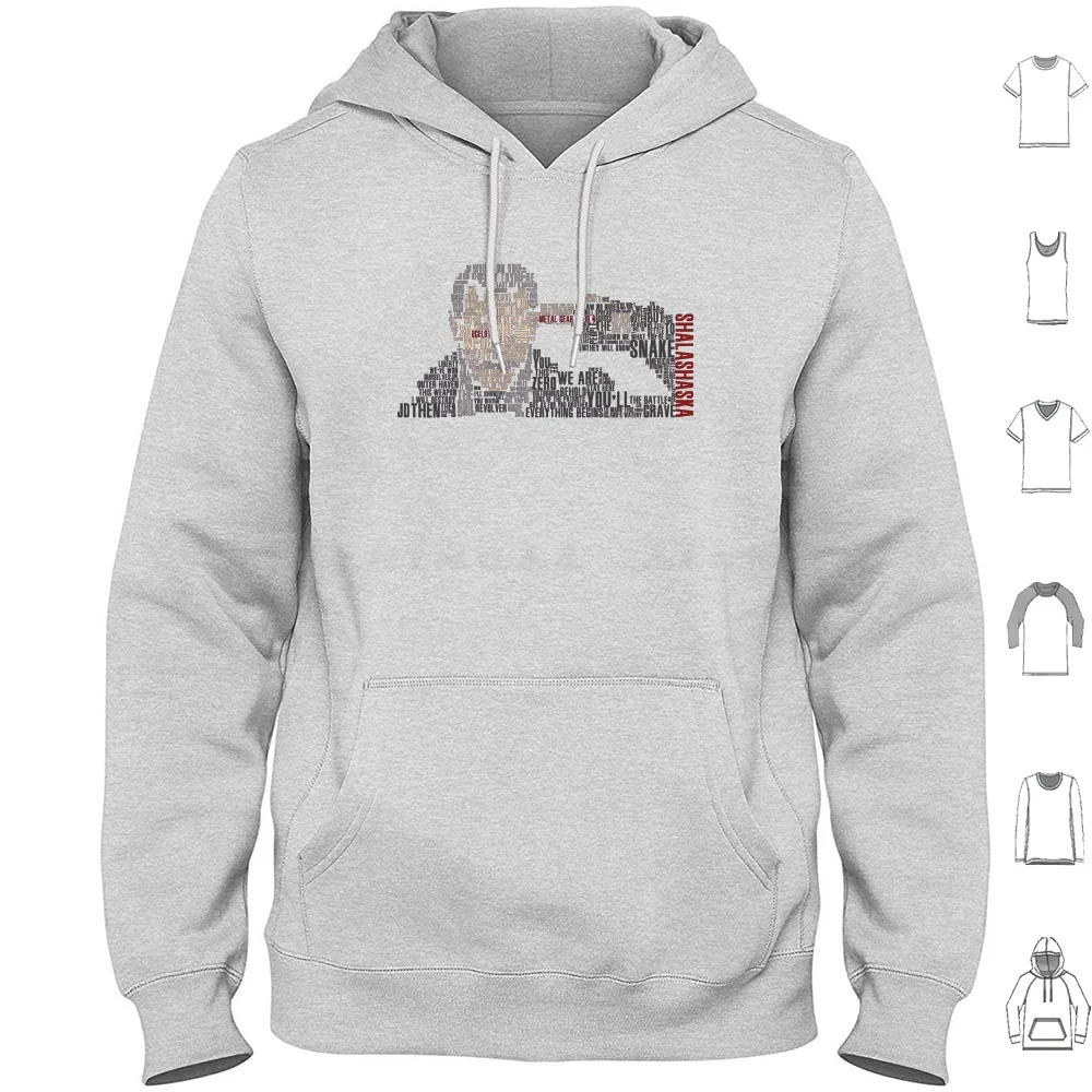 Metal Gear Solid 4-Liquid Ocelot Felpa Con Cappuccio Cotone Manica Lunga Mgs4 Metal Gear Solid 4 Liquid Snake Ocelot Liquid Ocelot Video