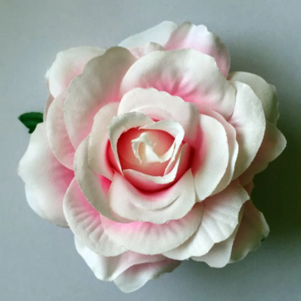 Elegant Retro Red Rose Hair Clip - Floral Hairpin Barrette
