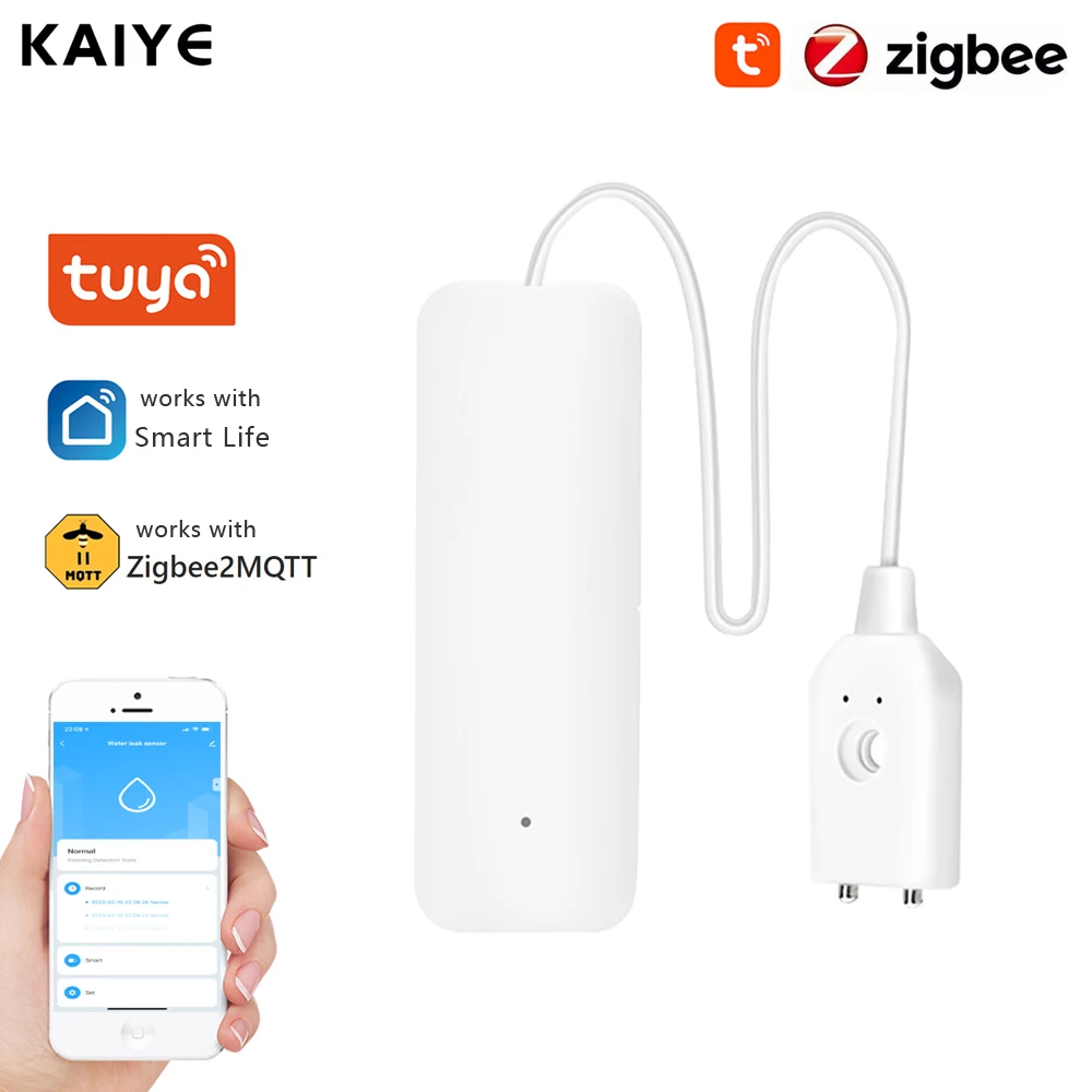 

Tuya Zigbee Water Leakage Sensor Smart Home Protection Against Water Leaks Sensor Leakage Detector With Smartlife APP Control