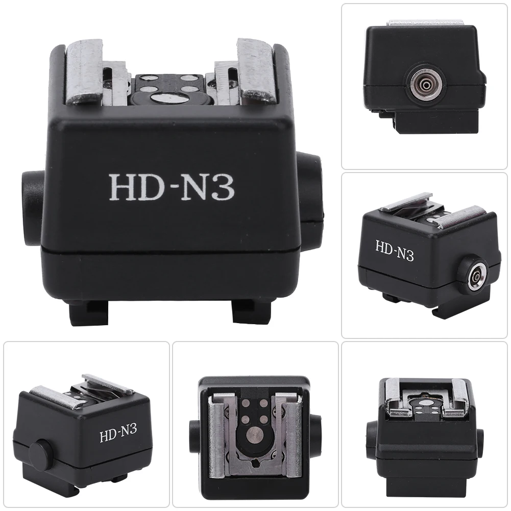 HD‑N3 PC Flash Light Hot Shoe Mounting Adapter Accessory for Video Camera Hot Shoe Mount Adapter Mounting camera flash adapter