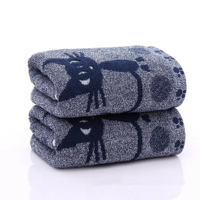Kiváló Minőségű Aranyos Macska Puha Törülközők 25X50Cm Gyermek Törülköző Víz Elnyelő Otthoni Fürdőszoba Zuhanyhoz